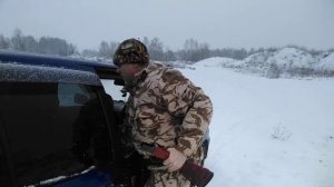 ОХОТА НА ЗАЙЦА тропление по следу #ru_kompass #охота #Иж27