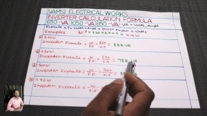 inverter and Battery Calculation Formula ll in Telugu ll