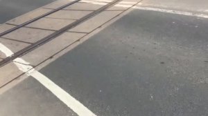 DRIVER BEEPS THE HORN: Network Rail Ford Transit van passing Exeter St David’s