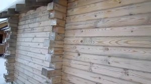 Старение древесины сруба - посинение, почернение бруса и бревен от старения