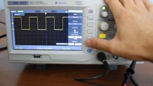 SDS1102CML+  осциллограф  в режиме покадровой  записи
