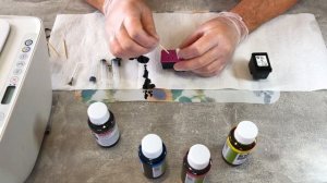 ЗАПРАВКА КАРТРИДЖЕЙ hp 123. Как заправить цветной картридж самому. REFILL hp 123