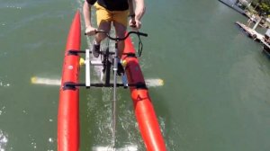 Go foiling without getting wet! Hydrofoil Water Bike by Chiliboats