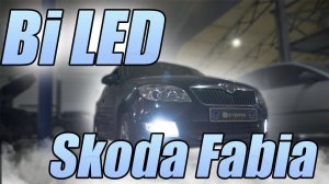 Ставим Bi LED линзы в Skoda Fabia.