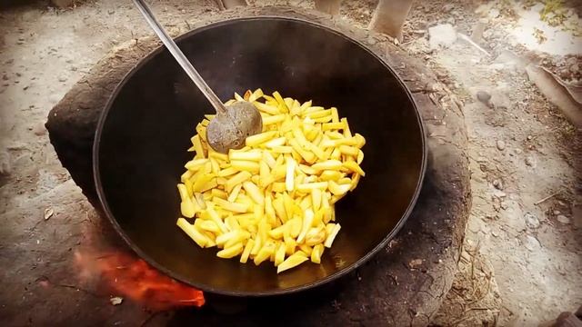 Узбекская кухня Картошка с яйцо рецепт
