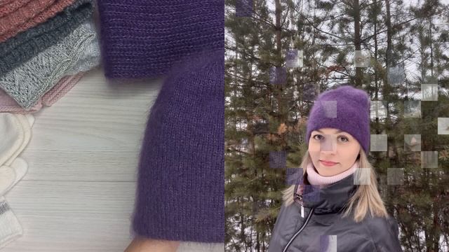 Вязание спицами/ Мои шапки/ Вязаные аксессуары #вязаныеаксессуары #вязаниеспицами