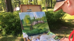 Живопись на пленэре. Plein air painting.