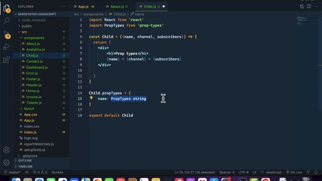React JS Tutorials | PropTypes in React | React JS From Beginner to Advanced Crash Course