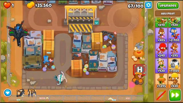 BTD6 ScrapYard CHIMPS/бтд6 свалка чемпанзе смотреть онлайн