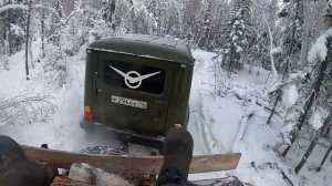 УАЗ Хантер 6х6 на военных мостах \ В тайгу за дровами