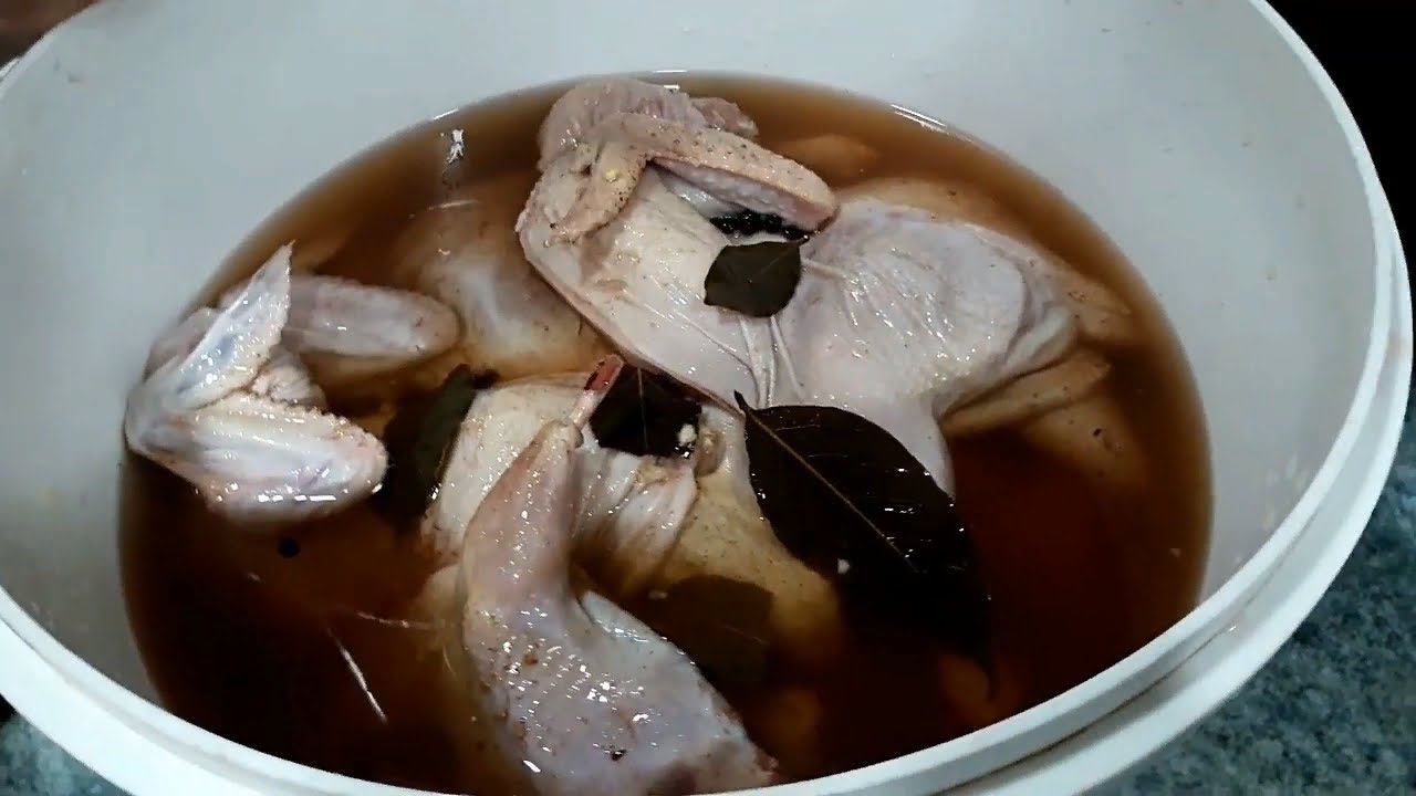 Маринуем цыплят для копчения Простой рецепт