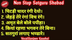 Non Stop ~74 | Top 5 Most Beautiful | Satguru Shabad Sangrah | Satsang Shabad | Guru Shabad🌹