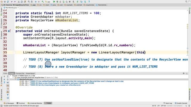 Android Tutorials by JavaCourseDrive - Wiring Up RecyclerView смотреть онлайн