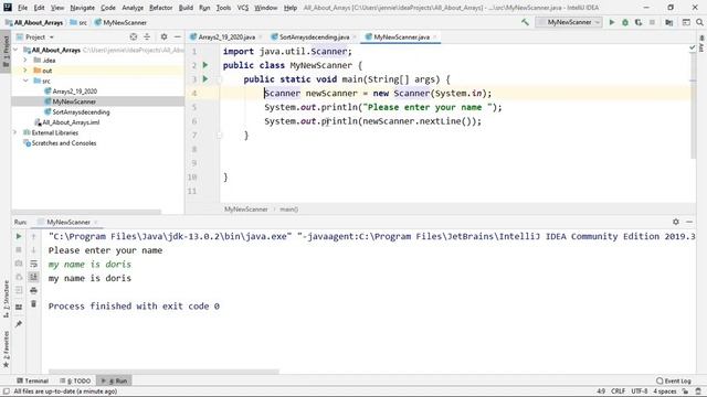 Java Programming (Getting Users Input from the Keyboard Using Scanner)