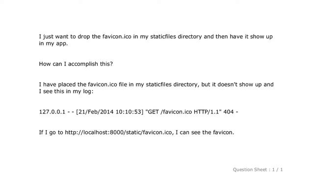 Django : How can I get a favicon to show up in my django app? смотреть онлайн