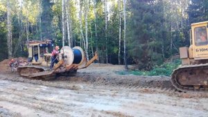 Прокладка ВОЛС кабелеукладчиком