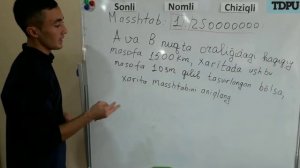 GEOGRAFIK MASALALAR MASSHTAB МАСШТАБ Что_такое_массштаб_географический вопрос