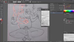 GANESHA | Рисую на планшете | Vectro in Adobe Illustrator | JULI ROSE