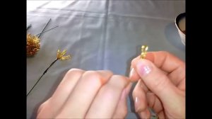 Сосновая ветка с шишками из бисера.Часть 1 - Шишки.