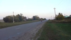 Мотоцикл с двигателем от ЗАЗ на ходу