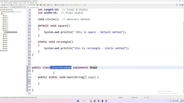 Session 16- Java OOPS Concepts - Data Abstraction | Interface Concept in Java | 2024 New series