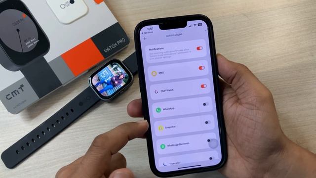 Cmf By NOTHING Watch Pro With IPhone - Setup, Features & Review In Hindi | Cmf Watch App