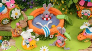 ?ЗАЙКИ +?МОРКОВКИ =??ГОРОДОК (вязание крючком и спицами)?