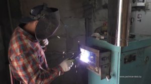 108. Гильзовка старого дымохода, и подключение котла к трубе.