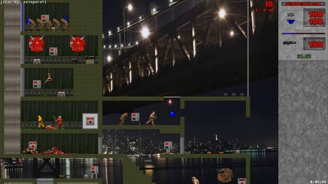 Doom 2D Forever - мегавад NewPortal, автор Doomer18. Прохождение в кооперативе.