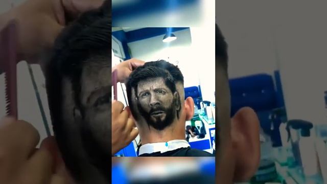 ??#Lionel #Messi #Art #Face #Picture #Barber ,,,??♂️??♂️??#shorts #fyp #subscribe #video