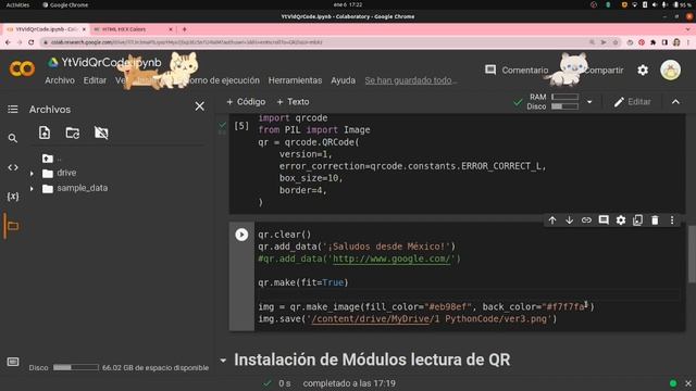 ?+ ? ¿Cómo hacer y leer códigos QR con Python? | qrcode, pyzbar | Python | Google Drive