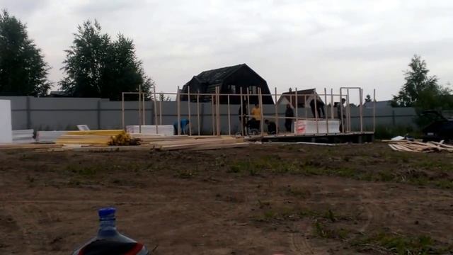 Постройка дачного домика 50 кв/м. за 1 день