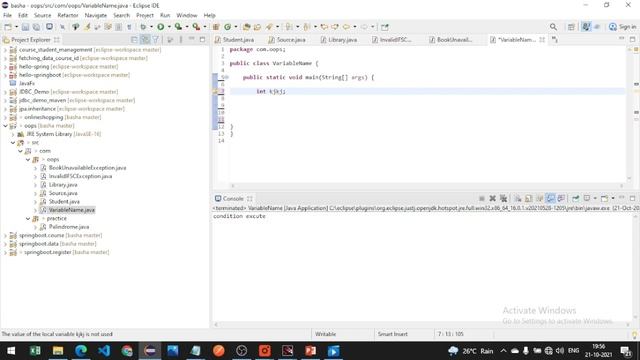 Naming Variables in java | Rules for variables