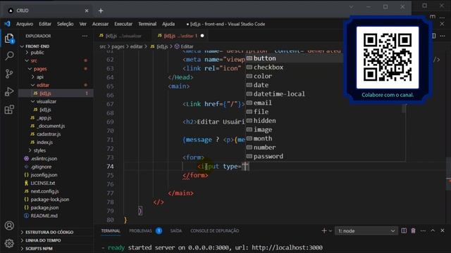 CRUD React - Como criar o formulário editar com React смотреть онлайн