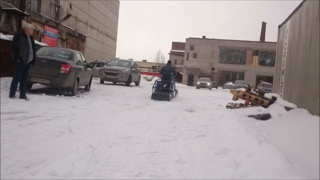 Мотобуксировщик "POMOR" быстрее только ветер) смотреть онлайн
