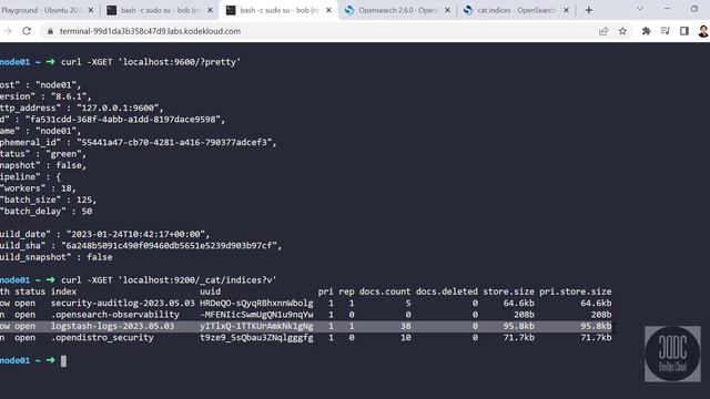 OpenSearch integration with Logstash and OpenSearch Dashboard