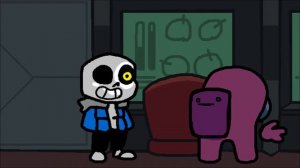Что если санс попал в амонг ас? (русская озвучка) - SANS VS AMONG US || ANIMATION