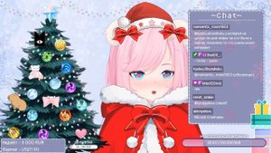 Самый весёлый Новый год с розовым медвежонком @SatiAkuraVtuber | Витубер Сати Акура