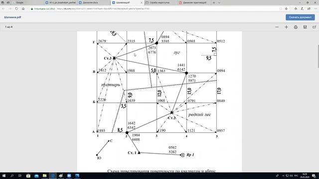 Нивелирование по квадратам Часть 1 смотреть онлайн