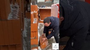 Перевязка внутренних и наружных несущих стен у блоков Porotherm