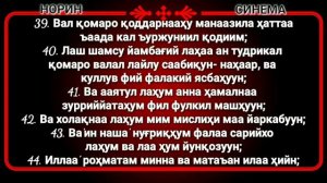 Ясин сураси Yasin surasi Сураи Ёсин #ислом