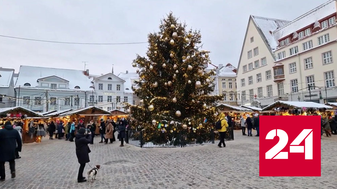 Эстонская полиция сбивает шапки с туристов - Россия 24