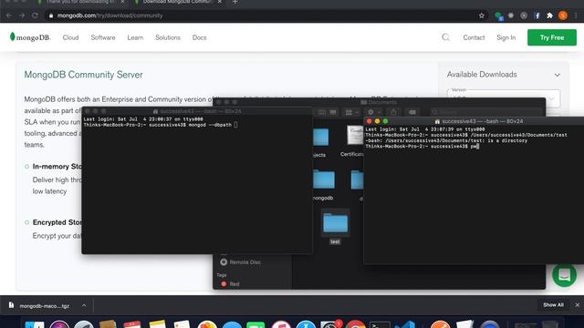 Setup mongo shell and mongo server locally in MAC смотреть онлайн