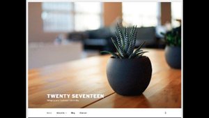 Тема Twenty Seventeen на Wordpress