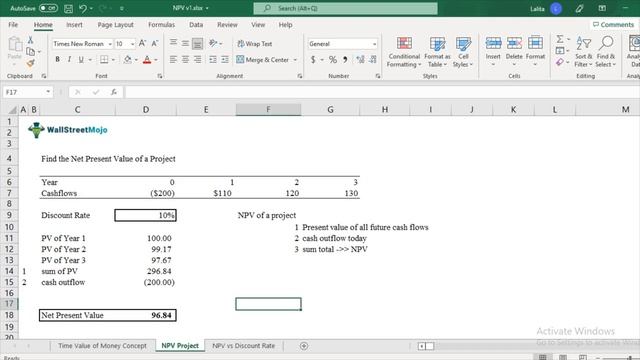 Net Present Value (NPV) - Basics, Formula, Calculations in Excel (Step by Step) смотреть онлайн