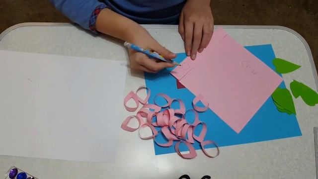 Ваза с цветами фактурная Аппликация зи цветной бумаги смотреть онлайн