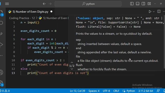 Coding Practice - 12 | Python | CCBP 4.0 | Newly Added Questions