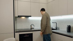 Кухня без ручек в стиле минимализм. Обзор современной кухни.