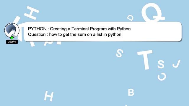PYTHON : Creating a Terminal Program with Python смотреть онлайн
