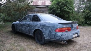 Lexus SC400 Toyota Soarer 1UZ exhaust sound and drive by